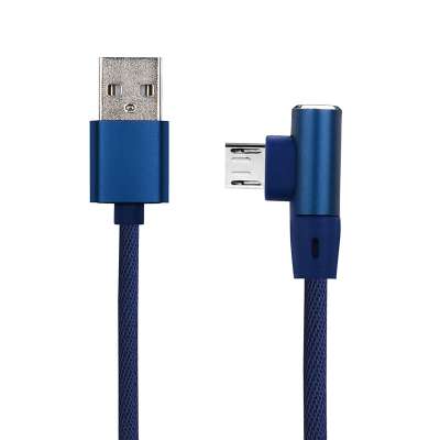 Mobile right angle charger micro usb cable 2m bulk fast charge