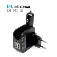 Power Inverter DC/AC Car inverter Adapter Laptop usb car wall charger with AC Outlet 2.1A Dual USB Ports